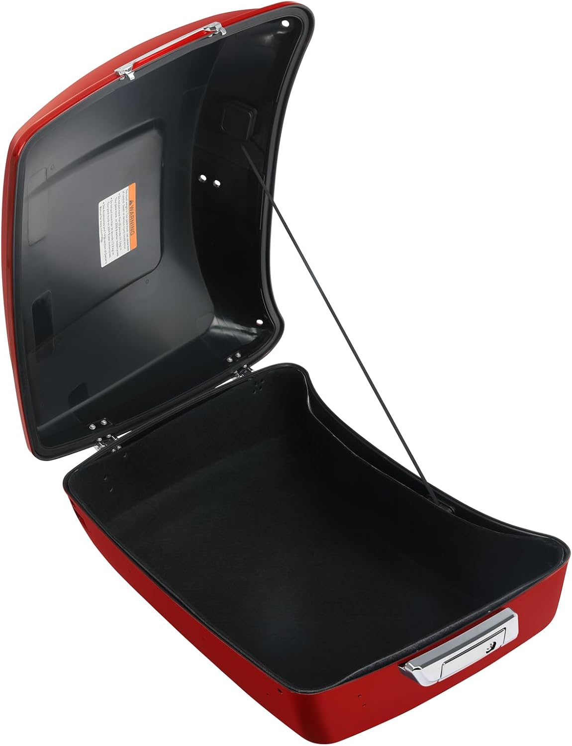 TCMT 13.7' King Motorcycle Trunk Box W/Latch Key Fit For Harley 2014-2025 Touring CVO Road King Road Glide Street Glide Electra Glide Ultra Limited Wicked Red