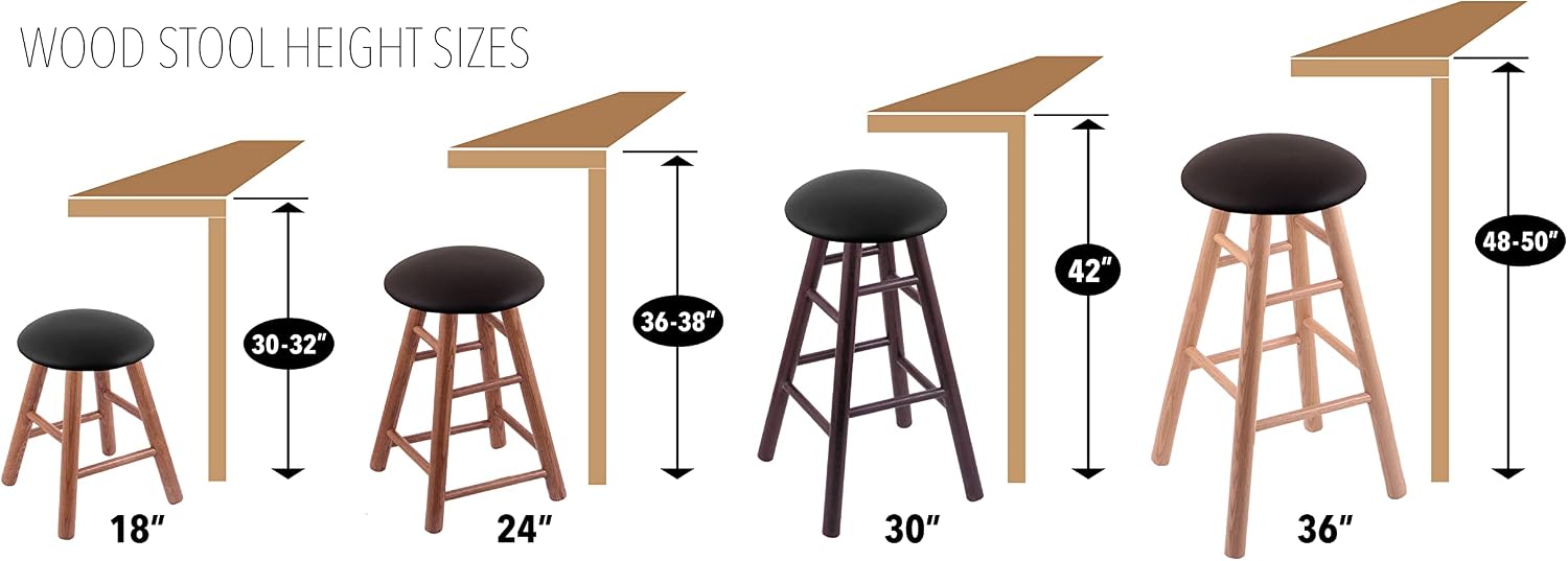 XL Maple Round Cushion 36' Swivel Extra Tall Bar Stool with Turned Legs, Dark Cherry Finish, and Graph Anchor Seat