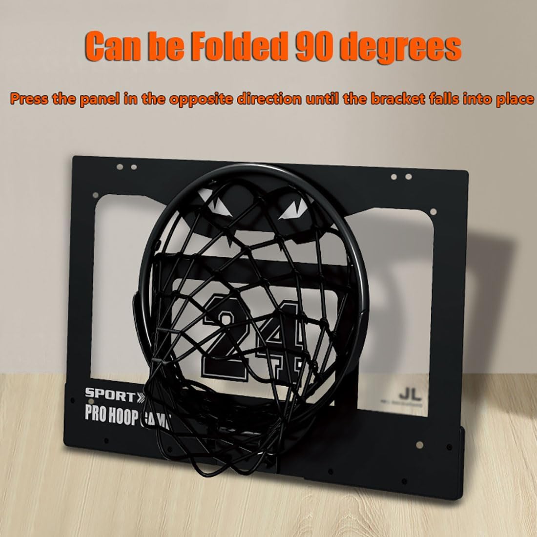 Indoor Basketball Hoop, Mini Basketball Hoop for Door and Wall of Bedroom and Office, Kids Basketball Hoop and Stand, Gift for Kids Teens and Adult,Black