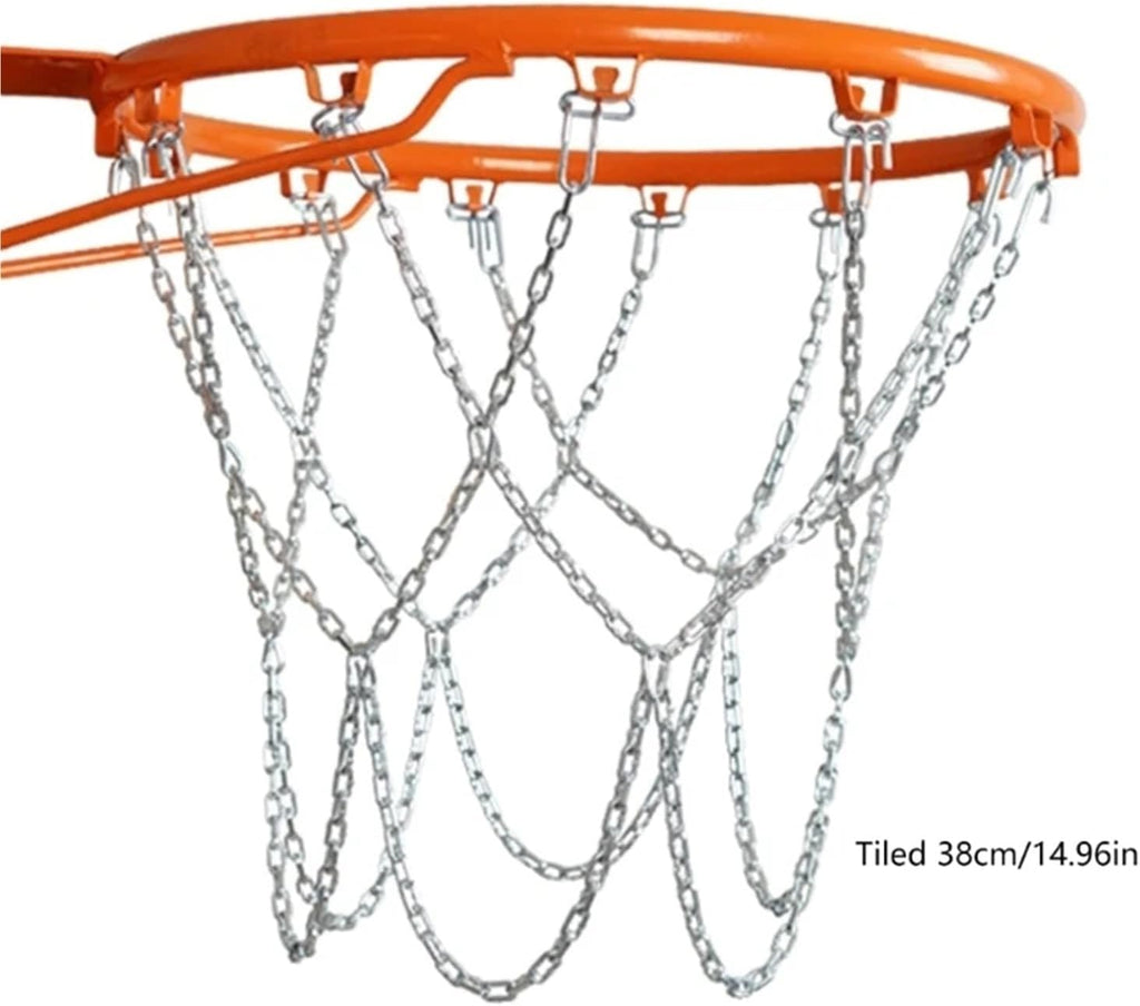 Basketball Net 4pcs Basketball Net Replacement for Hoop, Standard Braided Chain, Heavy Duty for Outdoor