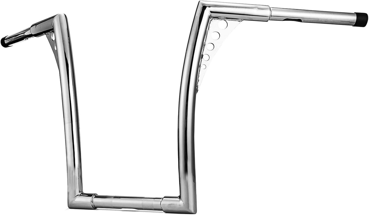 WSays 14' Rise Ape Hangers HandleBar 1-1/4' Diameter Compatible with Harley Sportster XL 883 1200 Softail Dyna Road King 1994-2022 and Road Glide 1998-2013 Model, Chrome