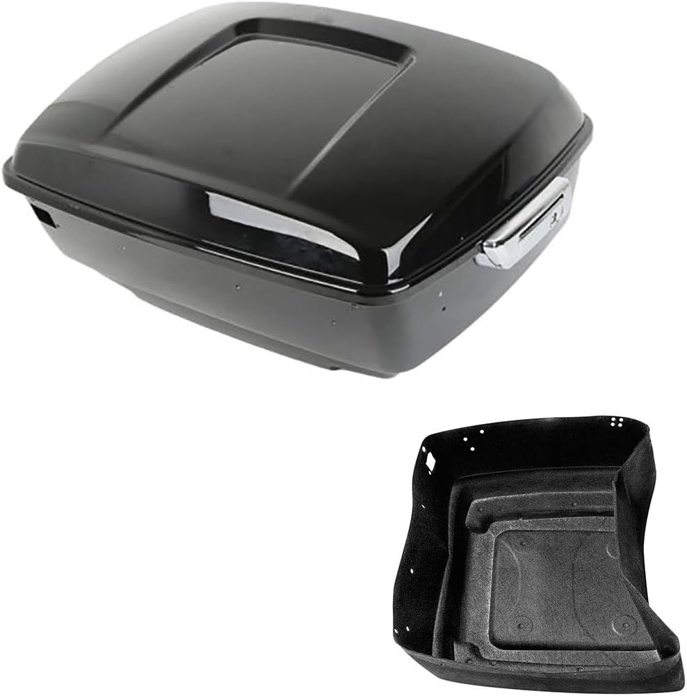 TCMT King Motorcycle Trunk Box Fits For Harley Davidson Touring 2014-2025 Road King Glide Street Glide Electra Glide Pack