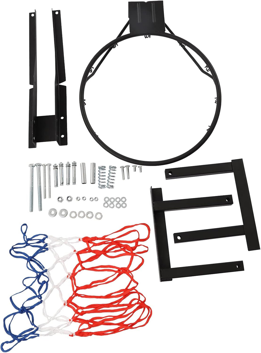 Wall Mounted Performance PET Backboard & Rim Combo, Indoor Outdoor Mini Basketball Hoop