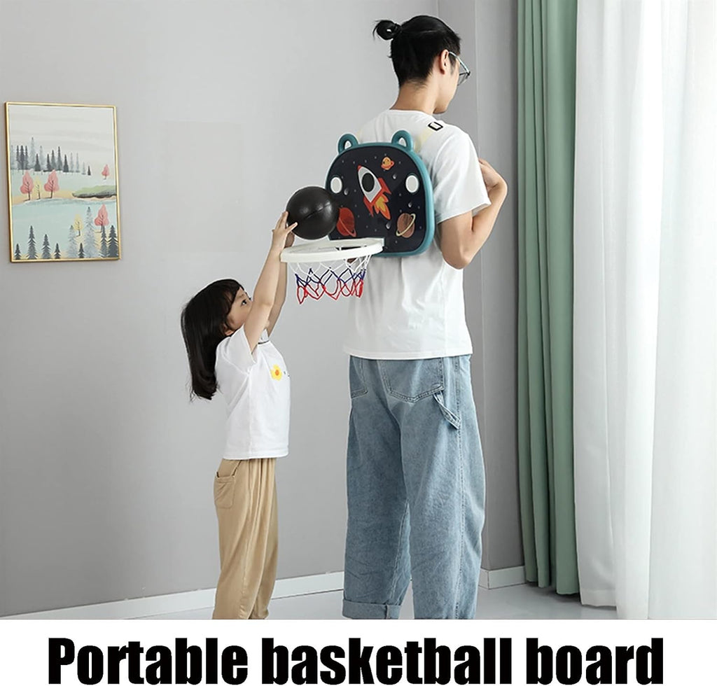 Basketball Rim Indoor Mini Basketball Hoop Can Draw Pictures, Portable Non-Perforated Basketball Hoop Can Be Folded for Storage (Color : Yellow, Size : Style2)