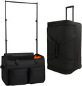 28-Inch Heavy-Duty Rolling Dance Bag with Garment Rack, Upgraded Stable Rack System, Smooth-Rolling Wheels & Telescoping Handle, 900D Waterproof Fabric, Multiple Pockets, Competition Travel Duffel