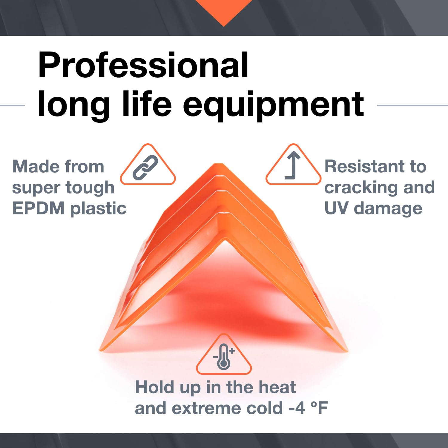 IDL Packaging 24' x 8' x 8' Reinforced Plastic Edge Protector for Tie Downs and Lashing (Pack of 8) – Each Accommodates 3 Slots for up to 4' Straps – Flatbed Corner Guards for Trucks and Shipping