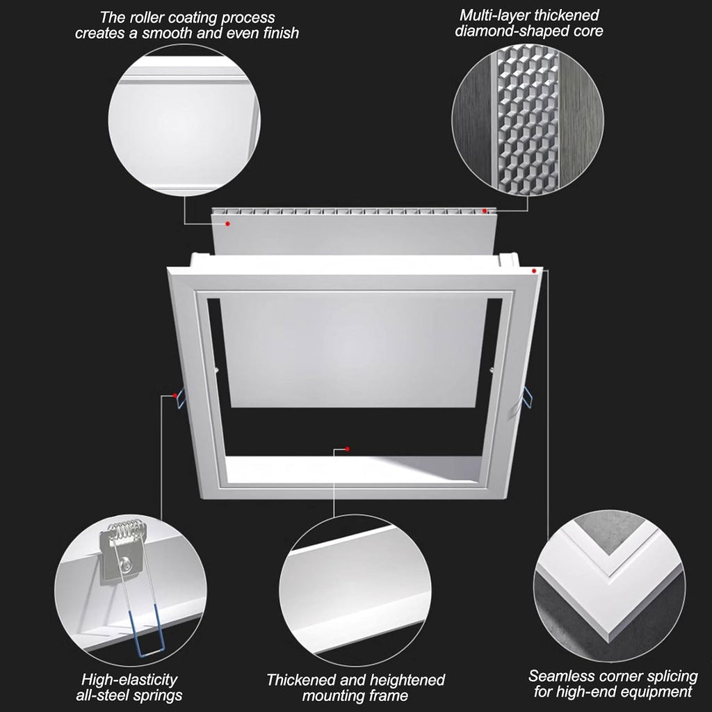 Roof Access Hatch, Access Doors, Plastic Access Panel, Concealed Touch Latches, for Wall/Ceiling, for Versatile Emergency Access Gate(50cm/19.7in)