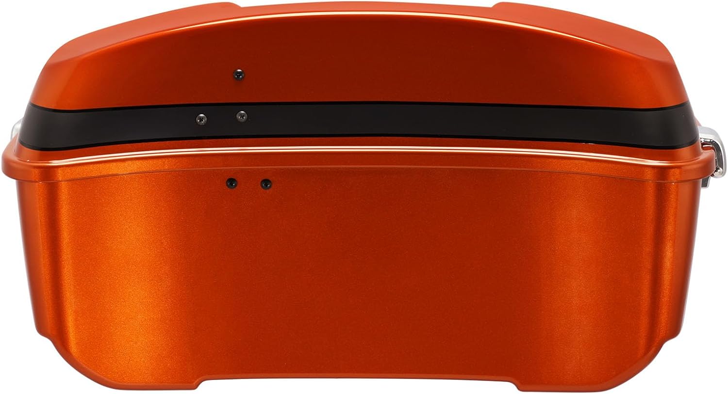 TCMT King Motorcycle Trunk Box Fit for Harley Touring 2014-2025 CVO Road King Road Glide Street Glide Electra Glide Ultra Limited Scorched Orange/Black Denim Pack