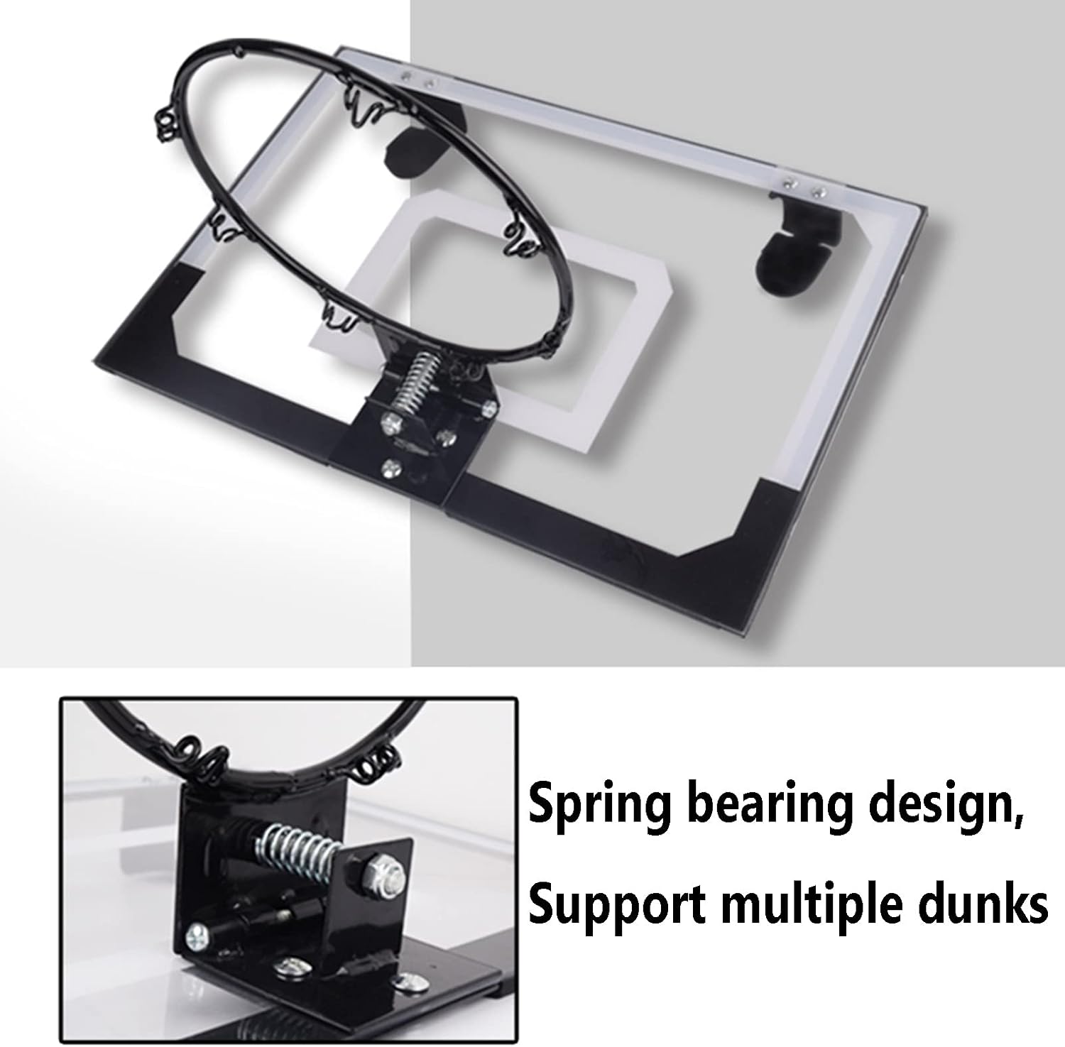 Basketball Hoop Hanging Home Mini Basketball Hoop, Office Bedroom Door Frame Wall-Mounted Basketball Stand, Used for Dunking Practice for Children and Adults (Size : 45.5x30.5cm)