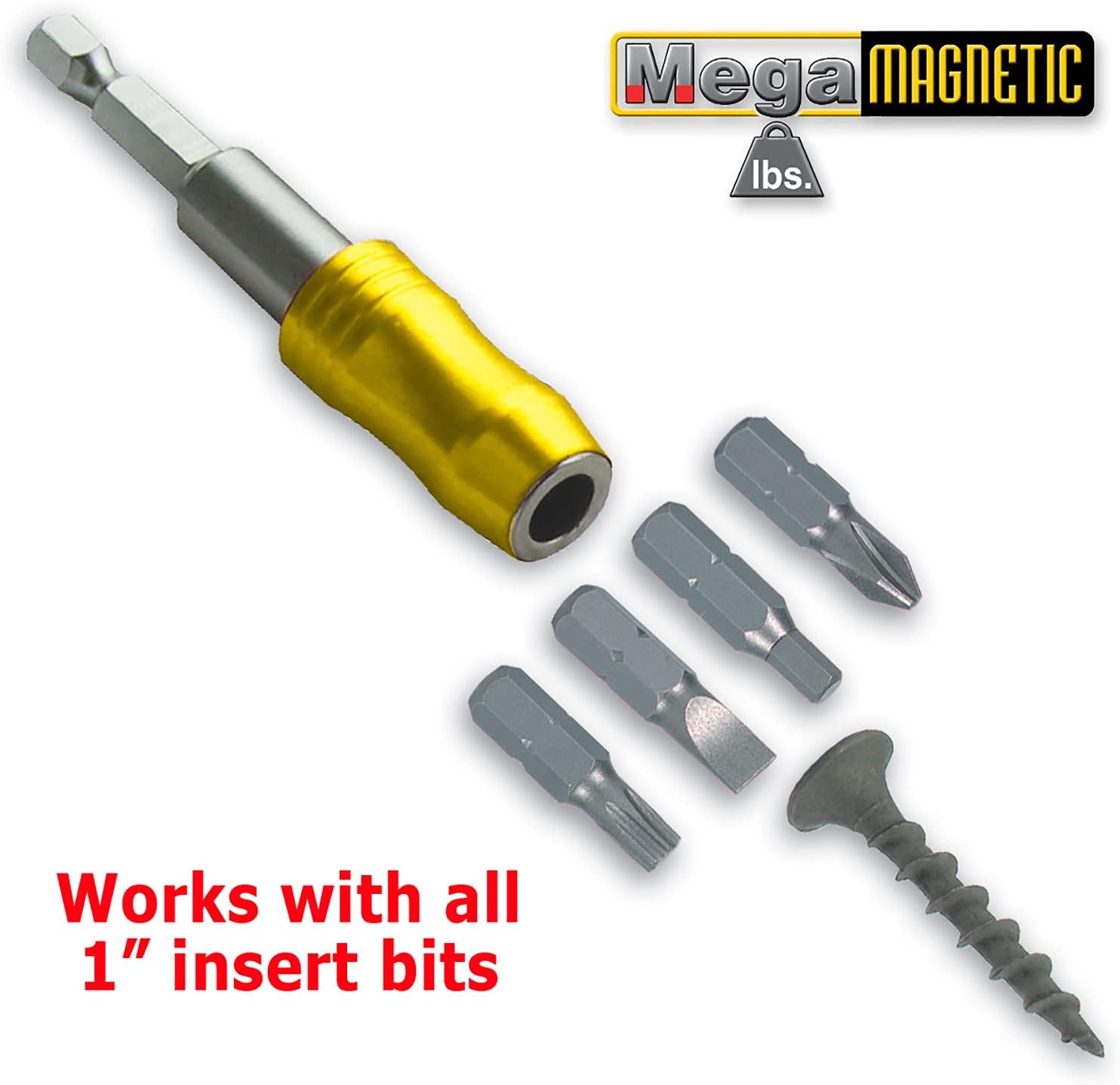 IVY Classic 45834-25 1/4' x 3' Mega-Magnetic Bit Holder, Impact Plus, 25-Pack