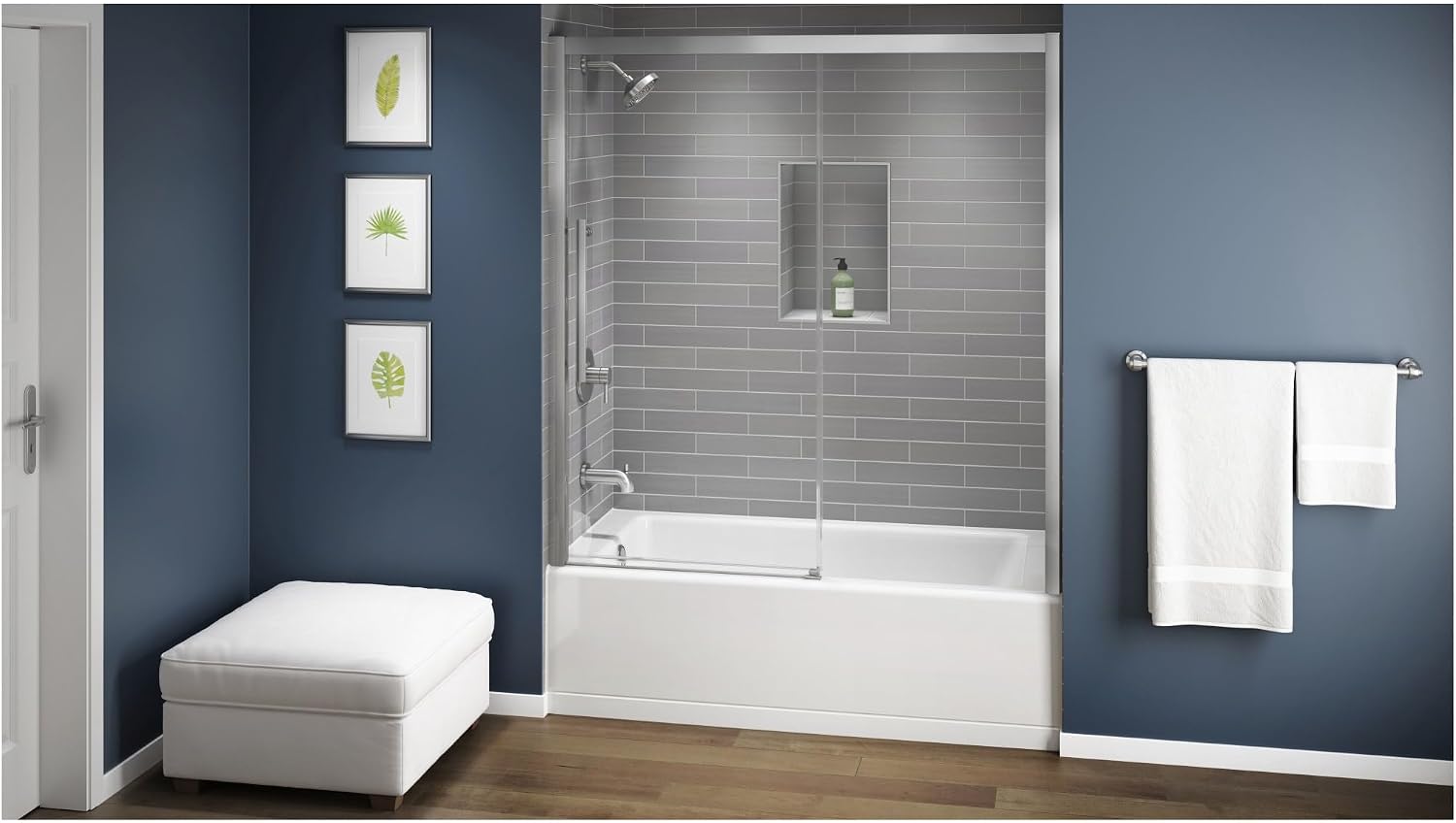Jacuzzi SIGNATURE Acrylic Low-Profile 16' Bathtub, Soaking Sanctuary for Homes & Businesses, Slip Resistant, Left Drain Placement, 60' (L) x 32' (W), White