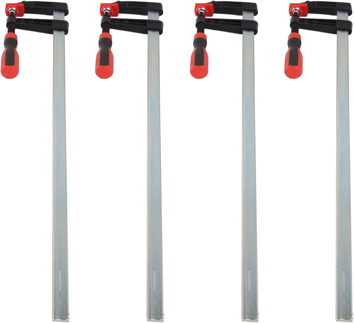 Heavy Duty F Clamps Woodworking Bar Clips Quick Slide DIY Hand Tool Kit 80 * 600mm for Woodworking Gluing and Splicing Processing