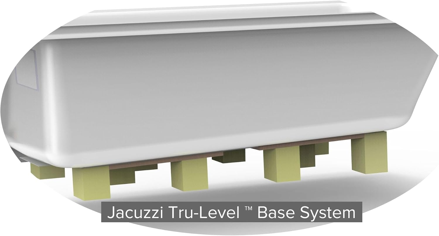 Jacuzzi SIGNATURE Acrylic Low-Profile 16' Bathtub, Soaking Sanctuary for Homes & Businesses, Slip Resistant, Left Drain Placement, 60' (L) x 32' (W), White