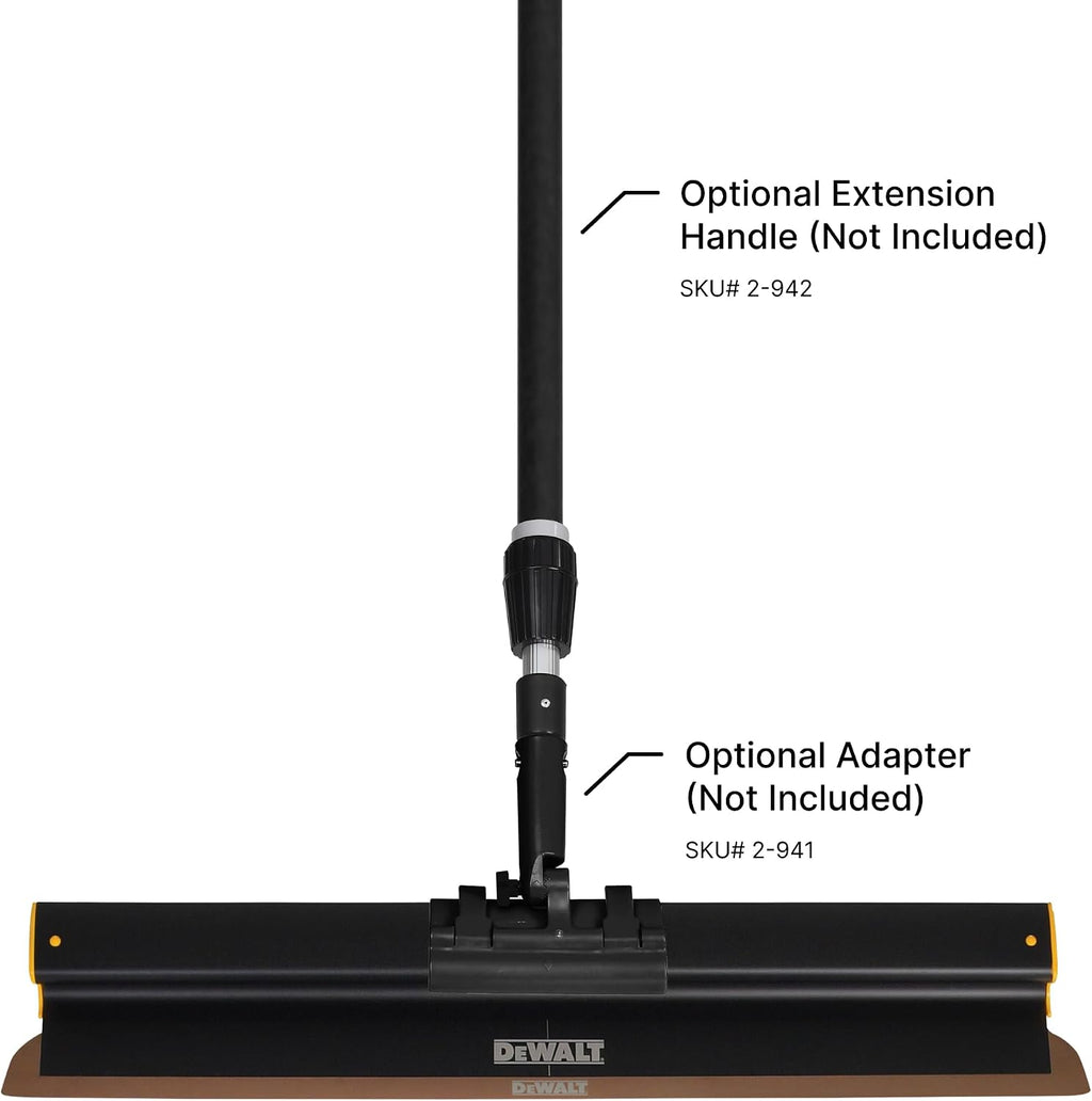 DEWALT Drywall Skimming Blade, 40-Inches | Pro-Grade | Extruded Aluminum & European Stainless Steel Construction | High-Impact End Caps | Sheetrock Gyprock Wall-Board Plasterboard | DXTT-2-940