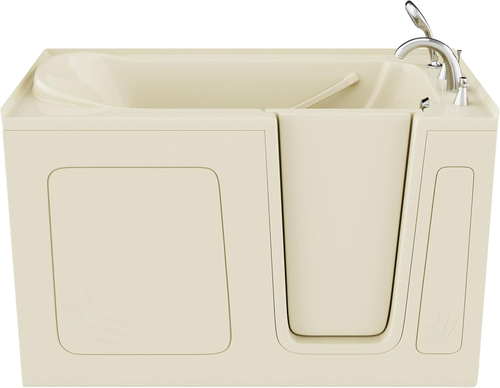 ANZZI Tubs Series Wide Opening Door Right Drain Quick Fill Walk-In Soaking Tub in Biscuit Finish 32 in. x 60 in. | AMZ3260RBS