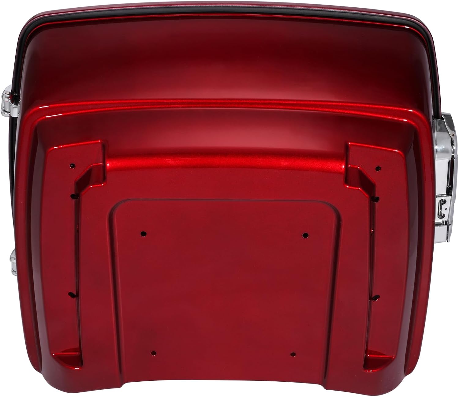 TCMT King Motorcycle Trunk Box Fit for Harley Touring 2014-2025 CVO Road King Road Glide Street Glide Electra Glide Ultra Limited Velocity Red Sunglo Pack
