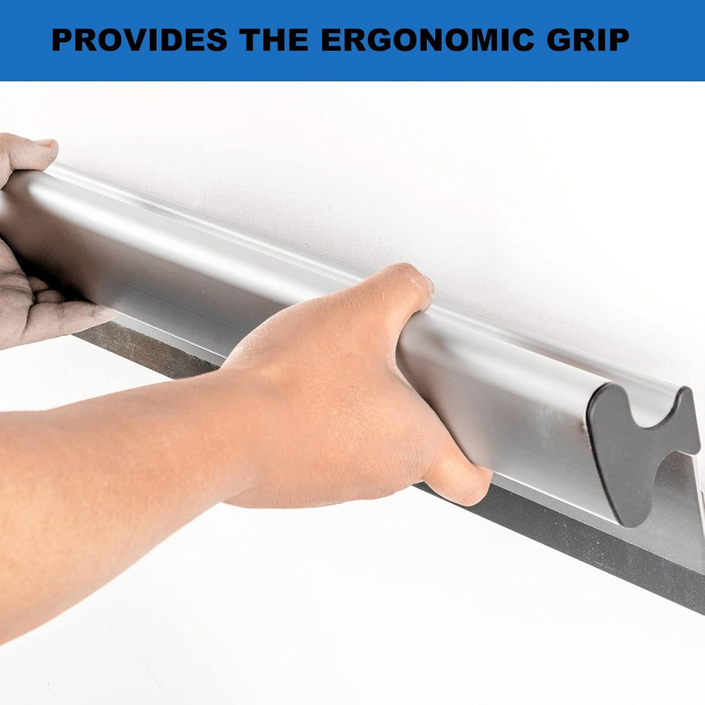 Drywall Tools Skimming Blade with Extension Handle - 10', 16' & 24' 32' 40' Blades 0.5mm&0.35mm, Drywall Roller,Taping Knife, Arc Scraper, Construction Tools
