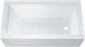 Town Square S 60'x32' Bathtub- Right Drain in White