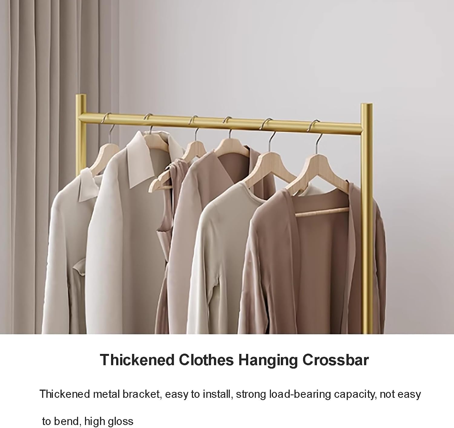 Clothing Rack,Gold Metal Clothing Rack with Wheels, Adjustable Garment Organizer Coat Stand for Home Retail Display, Sturdy 150X40X155Cm Clothes Rail,Black 80X40X135Cm