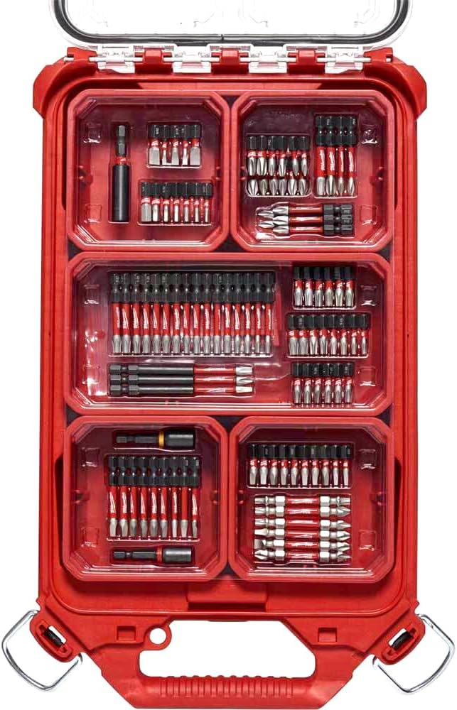 Impact Duty Driver Bit Packout Set Fits Milwaukee Tool 48-32-4082 100 Pc. Shockwave