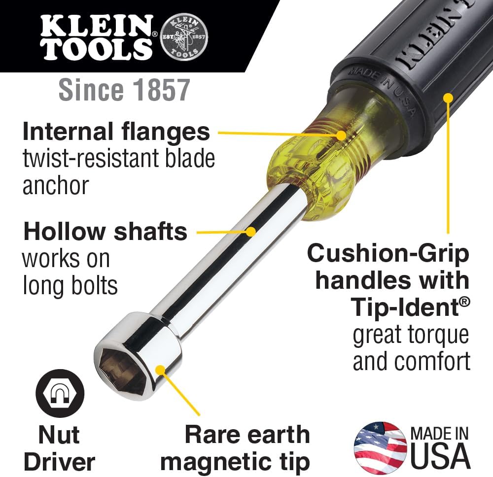 Klein Tools 80028 Hand Tools Kit includes Pliers, Screwdrivers, Nut Drivers, Backpack & D213-9NE Pliers, 9-Inch Side Cutters, High Leverage Linesman Pliers Cut Copper