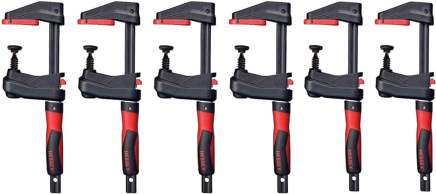 BESSEY GK15 6' GearKlamp 6-PK - Unique Clamping Solution for Tight Spaces