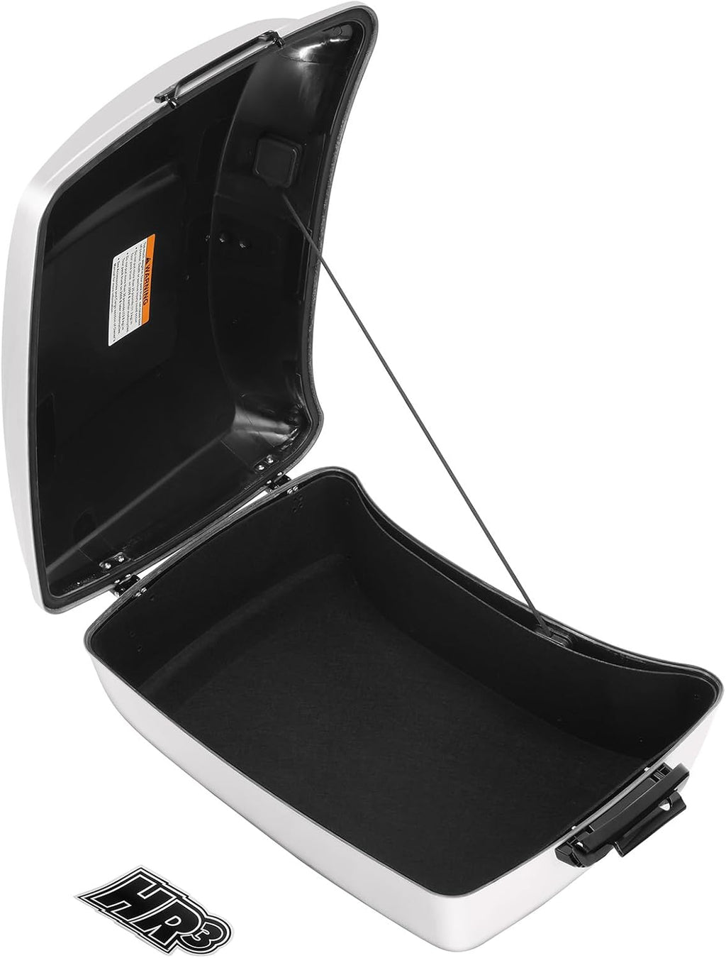 TCMT King Motorcycle Trunk Fit For Harley Touring 2014-2025 CVO Road King Road Glide Street Glide Electra Glide Trunk White Onyx Pearl