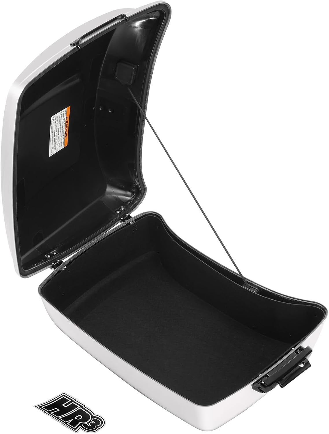 TCMT King Motorcycle Trunk Fit For Harley Touring 2014-2025 CVO Road King Road Glide Street Glide Electra Glide Trunk White Onyx Pearl