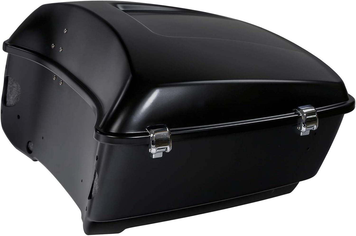 TCMT Black Denim 13.7' King Trunk W/Latch Key with Speaker Cut Outs Fit For Harley Trunk Touring CVO Road King Road Glide Street Glide Electra Glide Ultra Limited 2014-2025