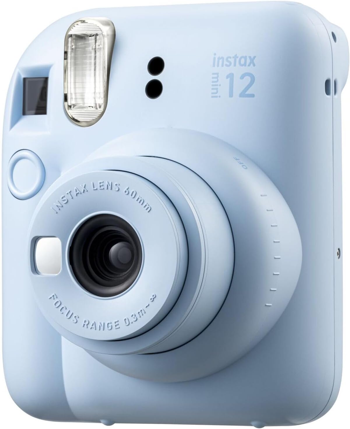 FUJIFILM INSTAX MINI 12 Film Camera Pastel Blue Bundle with Instant Film- 80 Photo Sheets with Camera Case and Accessories Ideal Gift for Kids, Teenage Girl & Adults