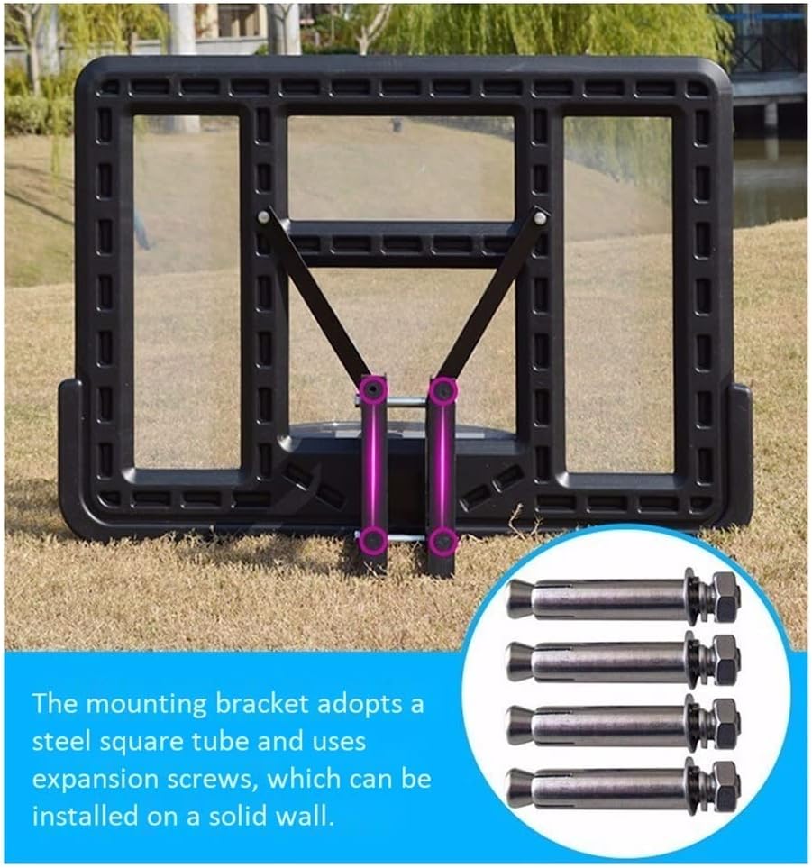 Mini Basketball Hoop for Kids Adults Teens,Wall-Mounted Basketball Rim Easy to Install (43.3x29.6 Inches)