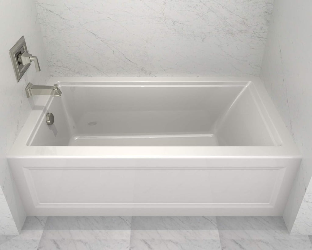 Town Square S 60'x32' Bathtub- Right Drain in White