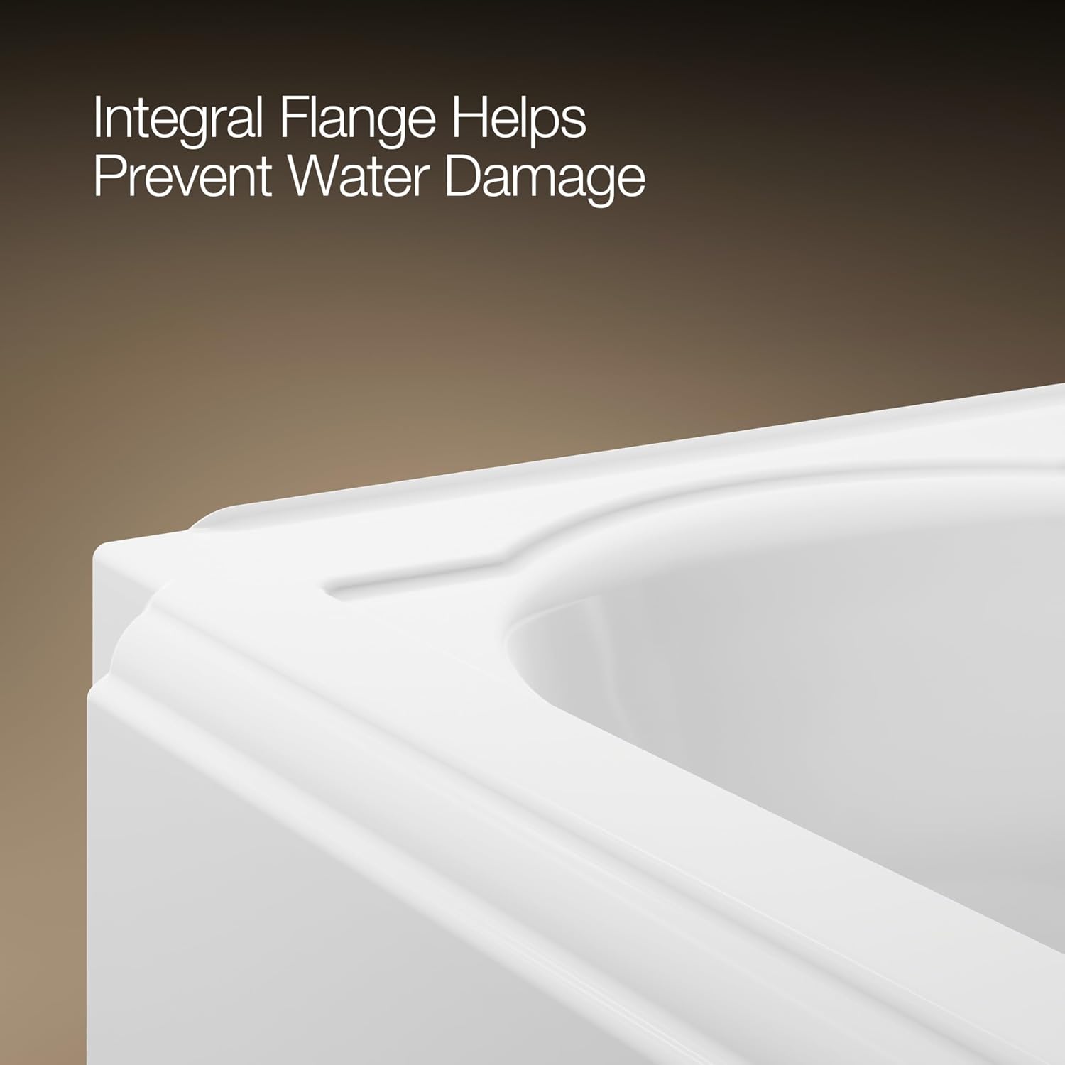 KOHLER Memoirs® 60' x 32' alcove bath with right-hand drain