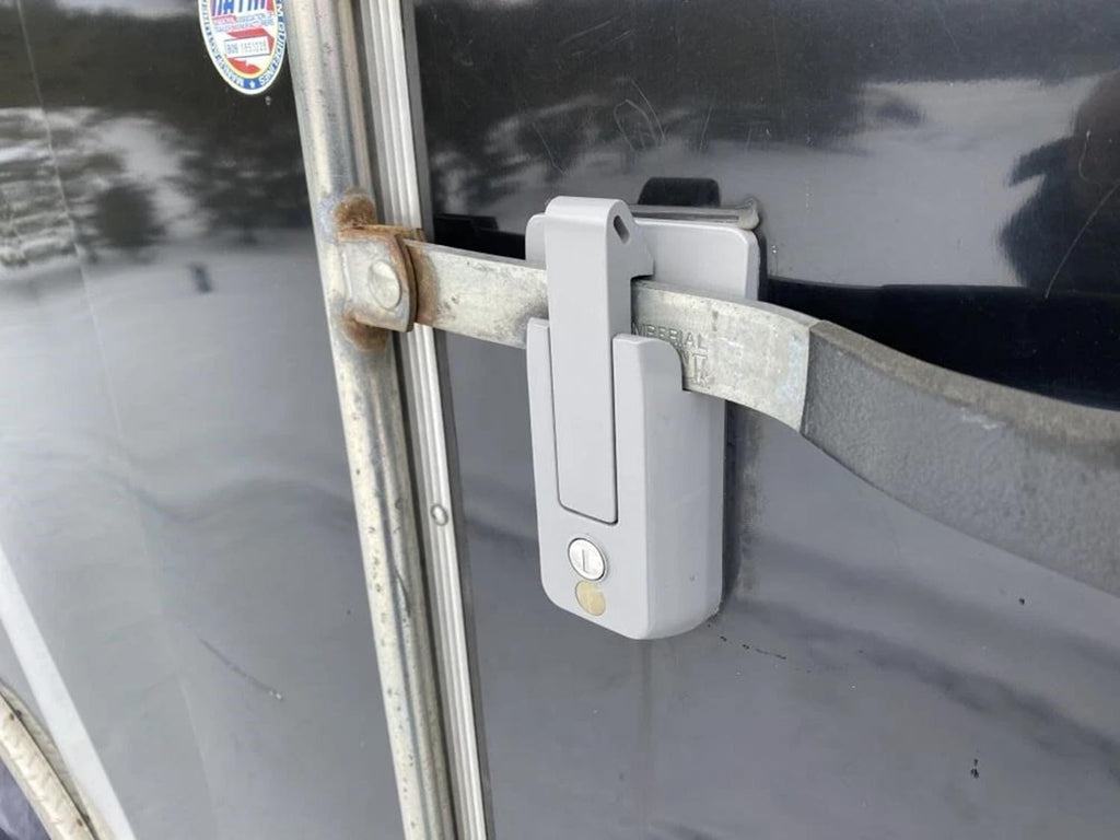 3 KEYED Alike Black Locking Cargo Trailer Cambar Door Latch Vise Lock Cam Bar