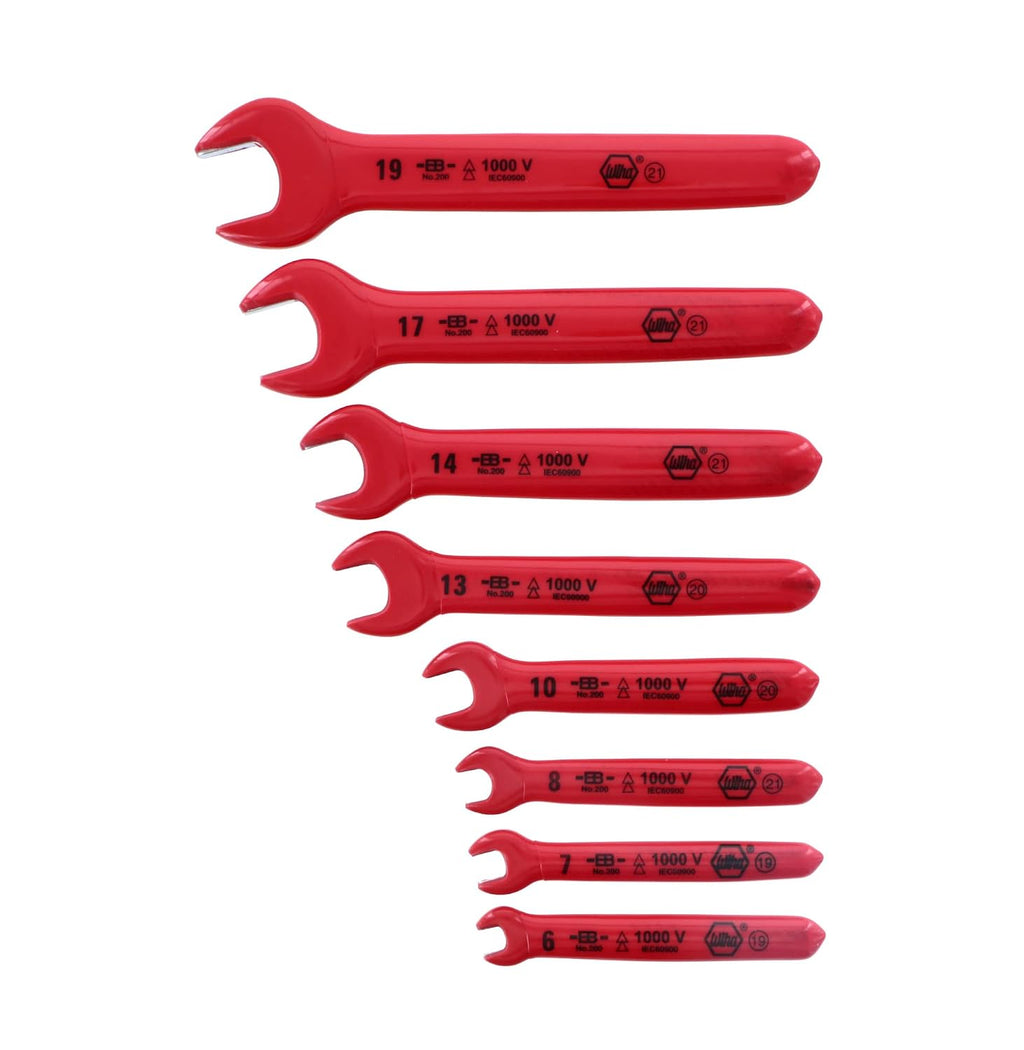 Wiha 20093 1000 Volt Roll Up Insulated Metric Wrench Sets, 8-Piece
