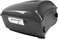 TCMT 13.7' King Motorcycle Trunk Box W/Latch Key Fit For Harley 2014-2025 Touring CVO Road King Road Glide Street Glide Electra Glide Ultra Limited Gauntlet Gray Metallic