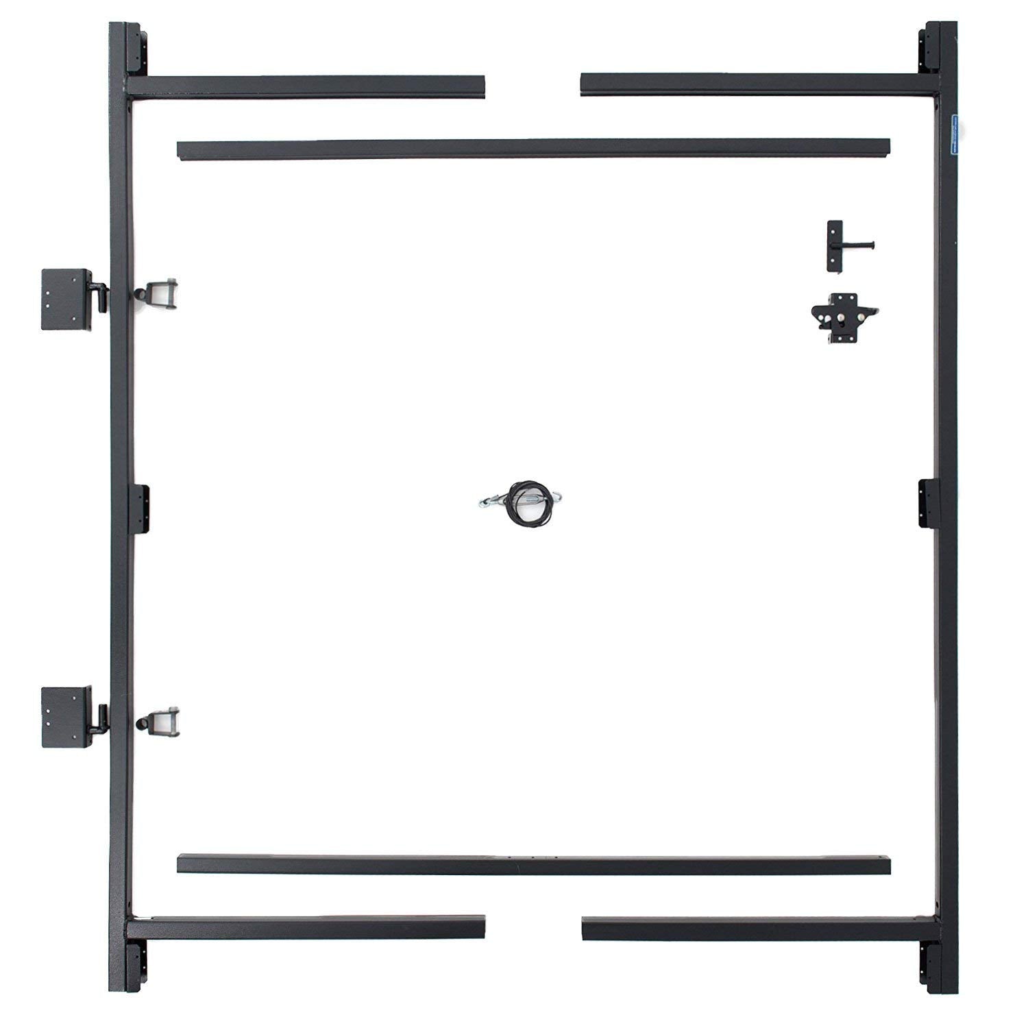 Adjust-A-Gate Steel Frame Anti Sag Adjustable, 60 inches to 96 inches, 2 Pack, with Gate Building Kit, 36 inches to 60 inches