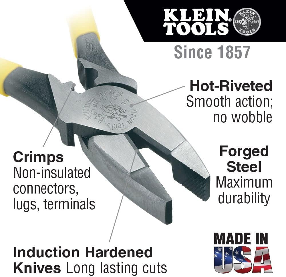 Klein Tools 80086 6-Piece Journeyman Plier Kit and 80019 4-Piece Multi-Bit Screwdriver/Nut Driver Tool Kit