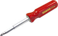 Eazypower 81650 12-Pack Red 8-in-1 Extruded Handle Screwdriver 4-5/8-10 Slotted; #1/#2 Phillips; T15/T20 Tee*Star; 1/4 and 5/16-inch Nut Setters