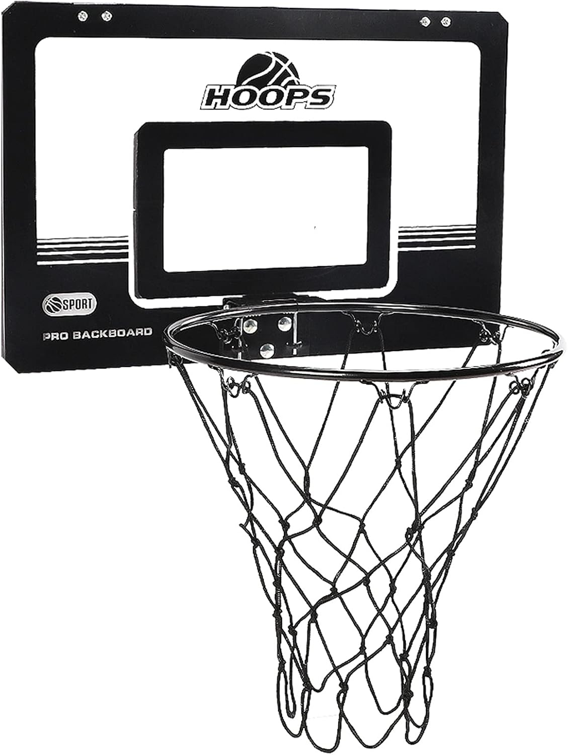 Basketball Rim Wall-Mounted Basketball Hoop and Goal, Children's Mini Backboard Set, Can Be Installed On Doors and Walls (Color : Package 2, Size : 45x30cm)
