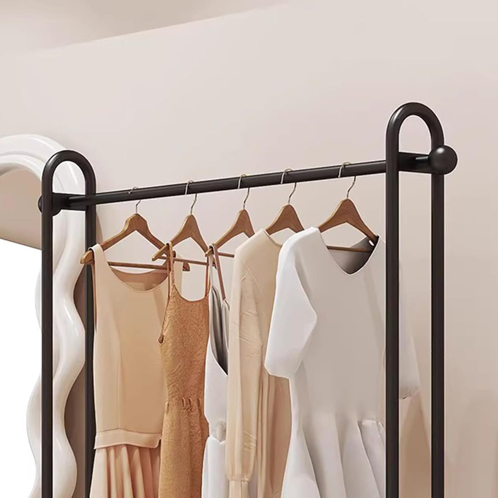 Garment Rack Heavy Duty Metal Clothing Rack, Hanging Clothes Organizer Rail For Display And Storage, Commercial Clothes Rail For Boutique Retail, Single Rod Coat Rack For Bedroom, (Size:120X40X150CM)
