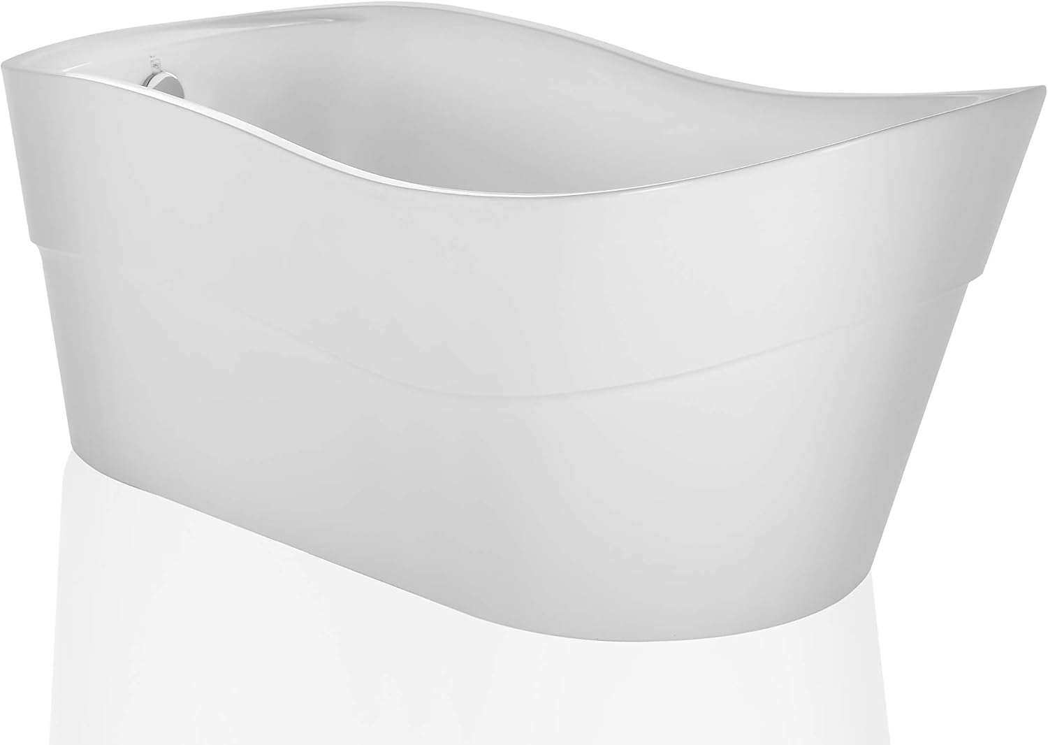 Empava 67 Inch Freestanding Luxury Acrylic Soaking SPA Tub Modern Stand Alone Bathtubs Model 67BT1527, White