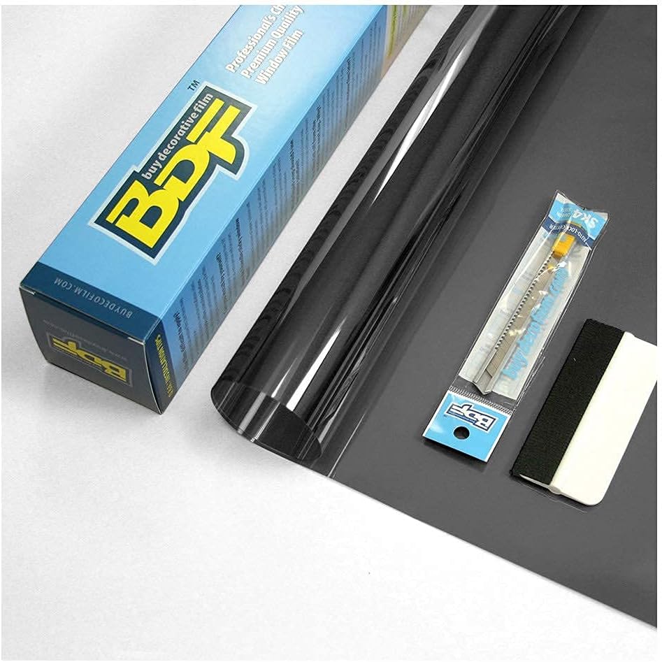 BDF NA20 Window Film Daytime Privacy and Sun Control Natural Black 20 (Dark) - 60in X 100ft