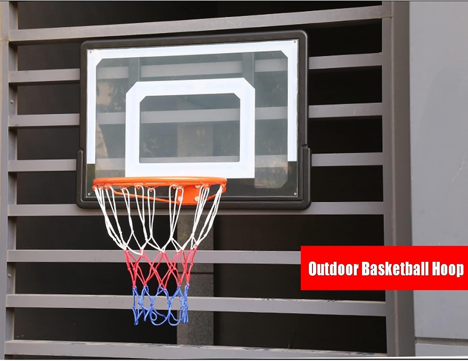 Mini Basketball Hoop, Portable Wall-Mounted Basketball Hoop, Suitable for Basketball Backboard Shooting Trainer for No. 1-7 Basketball