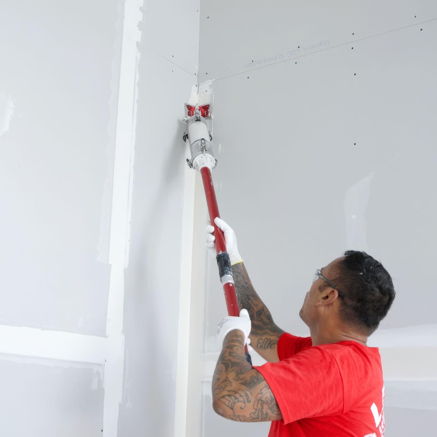 Drywall Finishing Set - LEVEL5 | Pro-Grade | 10/12' Flat Boxes, Corner Roller, 3'/3.5' Corner Finishers, MiniShot, Handles, Compound Pump + Filler | Sheetrock Gyprock Wallboard | 4-682