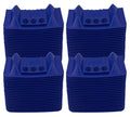 Mytee Products (80 Pack) 4' x 4' x 10' Blue Corner Protector V Shaped Flatbed Edge Guards with Carrying Case - Cargo Load Corner Edge Protector and Tie-Down Strap Guard for Flatbed