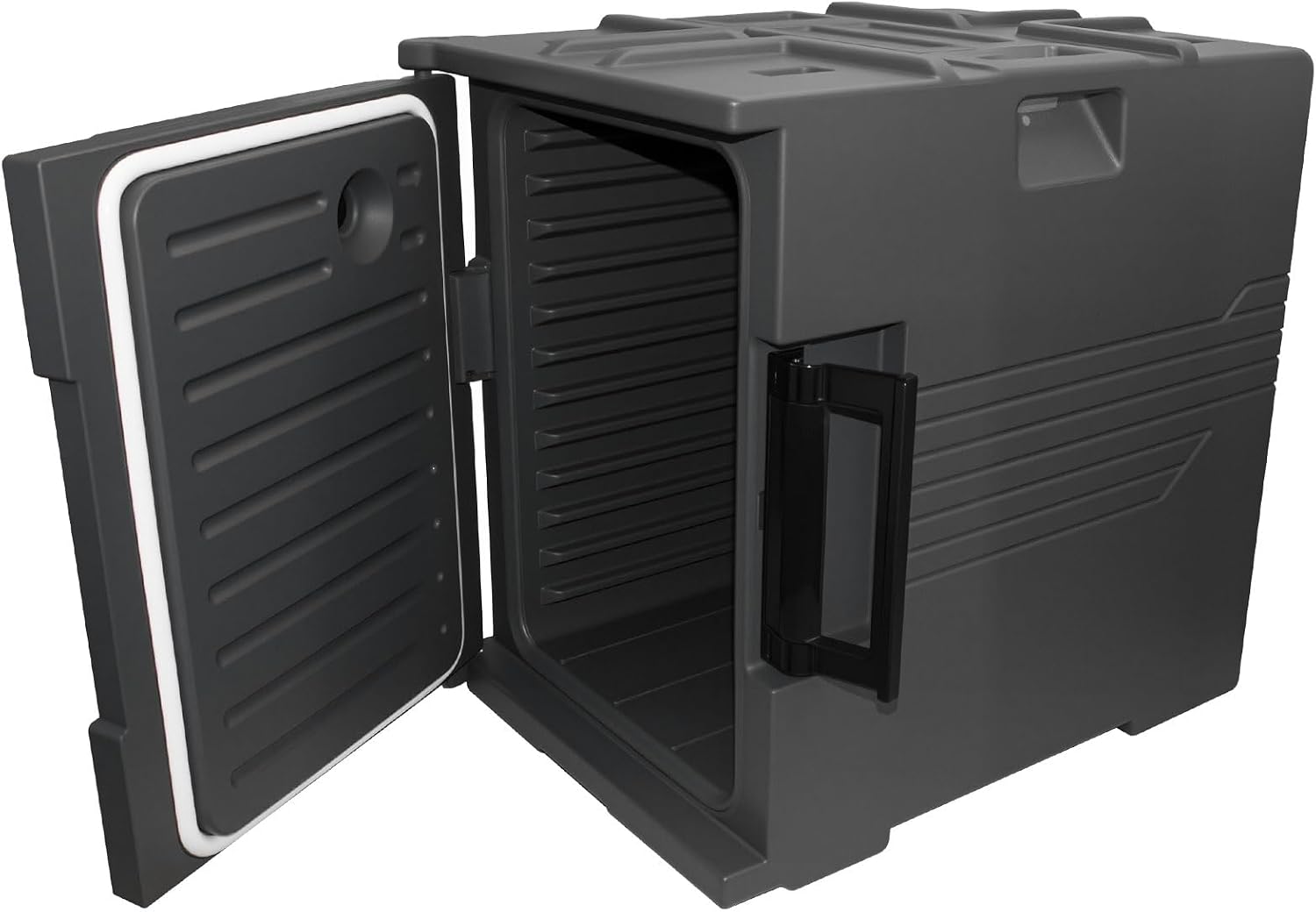 95 Qt Catering Food Warmer with Handles for Catering,No Rust, wear-Resistant Latch and Door Shaft,Stackable Cold & Hot Box for Parties, LLDPE Insulated Food Carrier for 6 Full-Size Pans