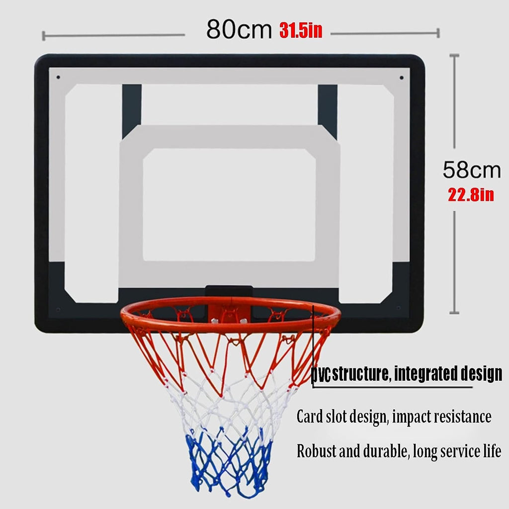 Mini Basketball Hoop, A Wall-Mounted Basketball Hoop with A Hole-Free Installation, for Adults and Kids