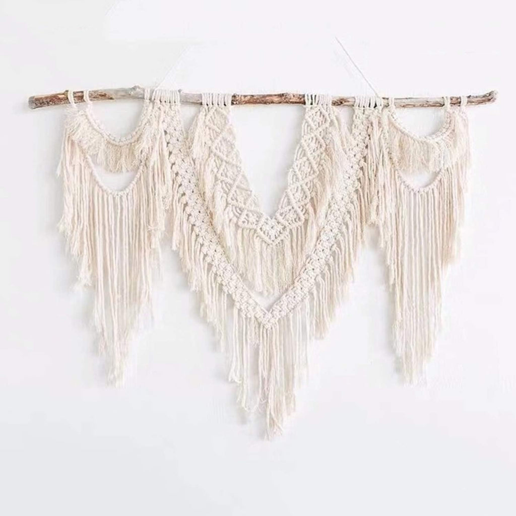 ARGENTFLUX Macrame Tapestry Wall Hanging Bohemian,Hand-Woven Cotton Wall Tapestry