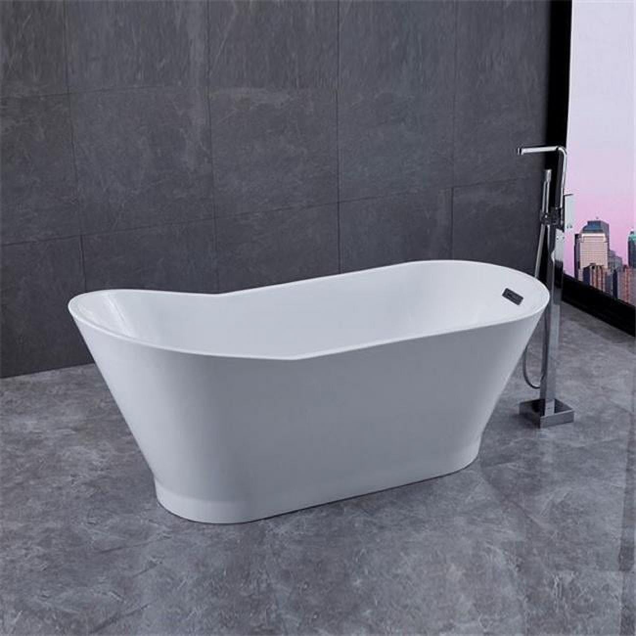 67 in. Melun Freestanding Bathtub White